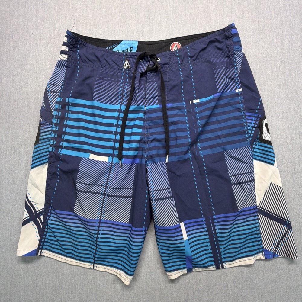 VTG Volcom board shorts Men Size 34 Retro Y2K Colorful Surfer Mod Tech